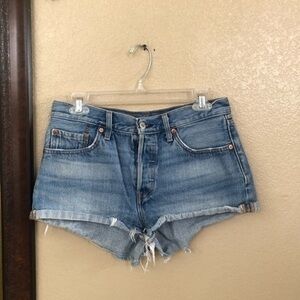 Levi’s Distressed Shirts a size 28